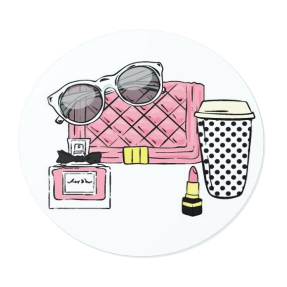 x100 Fashion Handbag Sticker Seals Handmade Fashion Girl Scrapbook Stickers - Picture 4 of 12